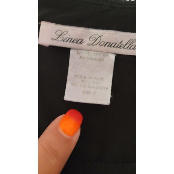 Linea Donatella Black & White Floral Small Summer Dress - Picture 8 of 8